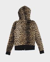 Y2k 00s Juicy Couture Leopard Print Zip-up Hoodie- S