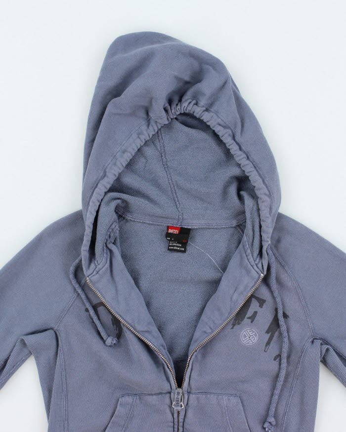 Vintage Women's Y2K Diesel Zip Up Hoodie - S