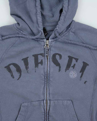 Vintage Women's Y2K Diesel Zip Up Hoodie - S