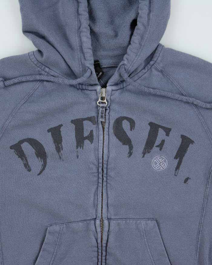 Vintage Women's Y2K Diesel Zip Up Hoodie - S