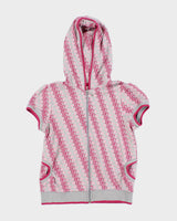 Y2k 00s Juicy Couture Short Sleeve Hoodie - M