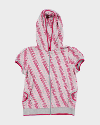 Y2k 00s Juicy Couture Short Sleeve Hoodie - M