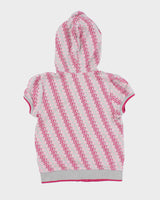 Y2k 00s Juicy Couture Short Sleeve Hoodie - M