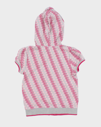 Y2k 00s Juicy Couture Short Sleeve Hoodie - M