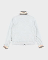 Vintage Burberry Grey Zip-up Jumper - XL