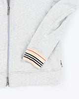 Vintage Burberry Grey Zip-up Jumper - XL