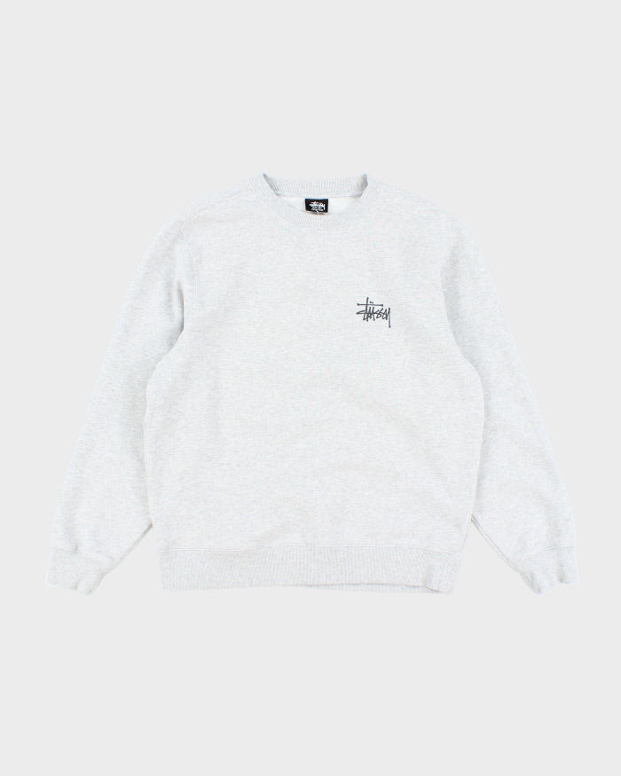 Stussy Grey Crew-neck Sweatshirt - S