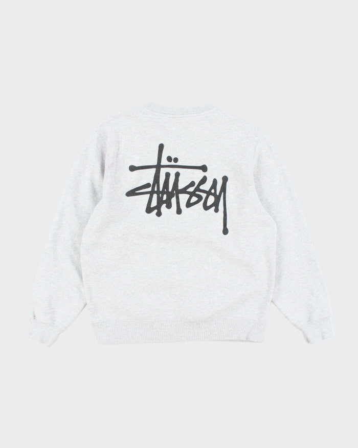 Stussy Grey Crew-neck Sweatshirt - S