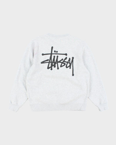 Stussy Grey Crew-neck Sweatshirt - S
