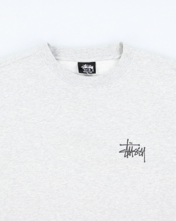 Stussy Grey Crew-neck Sweatshirt - S