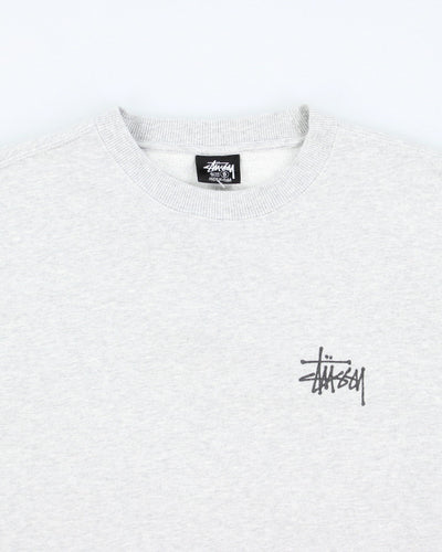 Stussy Grey Crew-neck Sweatshirt - S