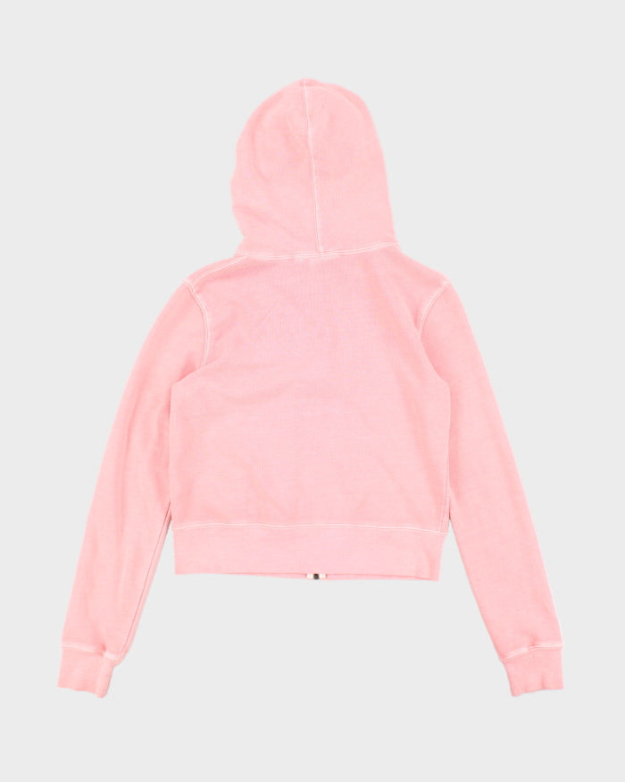 Y2k 00s DKNY Pink zip-up Hoodie - M