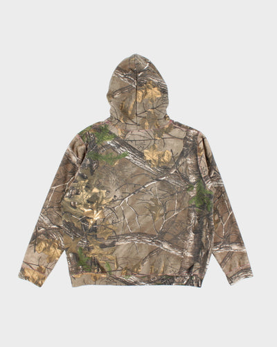 Vintage Y2K Real Tree Camouflage Boxy Fit Hoodie - L
