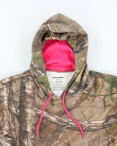 Vintage Y2K Real Tree Camouflage Boxy Fit Hoodie - L