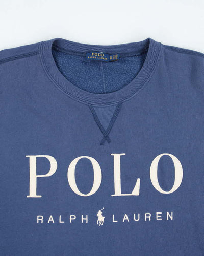 Vintage Y2K Ralph Lauren Cropped Graphic Sweatshirt - XL