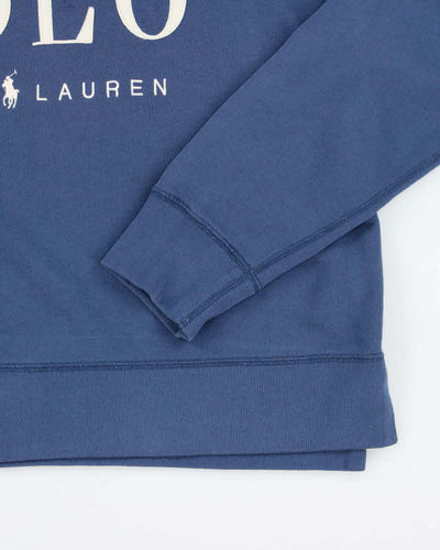Vintage Y2K Ralph Lauren Cropped Graphic Sweatshirt - XL