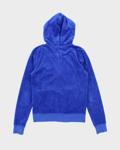 Juicy Couture Blue Zip-Up Hoodie - M