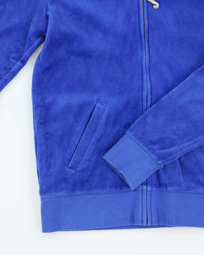 Juicy Couture Blue Zip-Up Hoodie - M