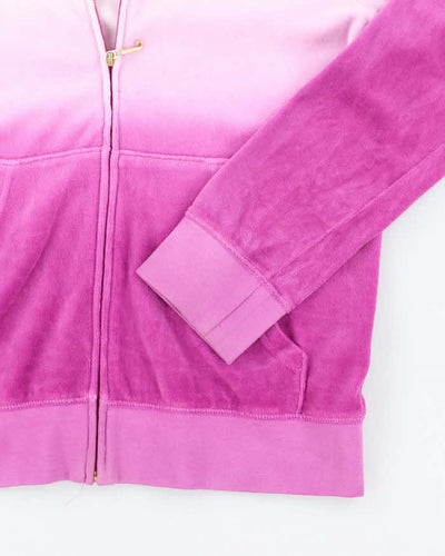 Juicy Couture Ombre Zip-Up Hoodie - L