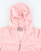 Y2k 00s Juicy Couture Rhinestone Zip-Up Hoodie - M