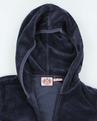 Vintage Y2K Juicy Couture Sequin Graphic Zip Up Hoodie - S