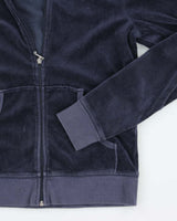 Vintage Y2K Juicy Couture Sequin Graphic Zip Up Hoodie - S
