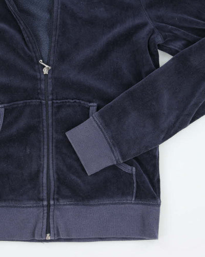 Vintage Y2K Juicy Couture Sequin Graphic Zip Up Hoodie - S