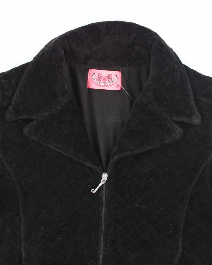 Vintage Y2K Juicy Couture Insulated Zip Up Hoodless Hoodie - M
