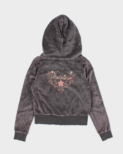 Vintage Y2K Disney Tinkerbell Sequined Zip Up Hoodie - S