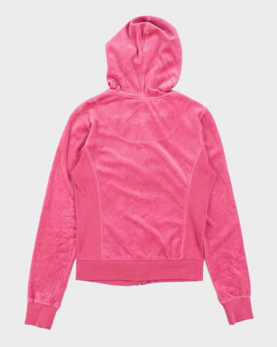 Vintage Y2K LA Kitty Sequined Zip Up Hoodie - M
