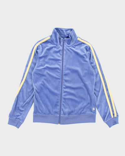 Vintage Y2K Russell Athletic Striped Full Zip Hoodie - L