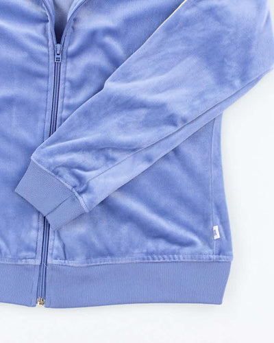 Vintage Y2K Russell Athletic Striped Full Zip Hoodie - L