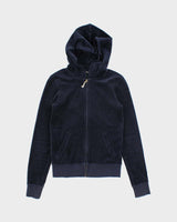 Vintage Y2K Women's Juicy Couture Blank Velour Zip Up Hoodie - XS