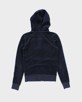 Vintage Y2K Women's Juicy Couture Blank Velour Zip Up Hoodie - XS