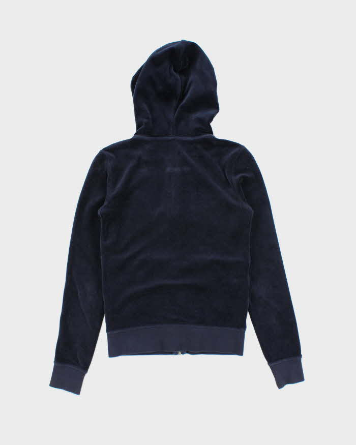 Vintage Y2K Women's Juicy Couture Blank Velour Zip Up Hoodie - XS