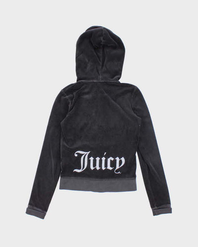 Vintage Y2K Juicy Couture Glitter Logo Zip Up Hoodie - XS