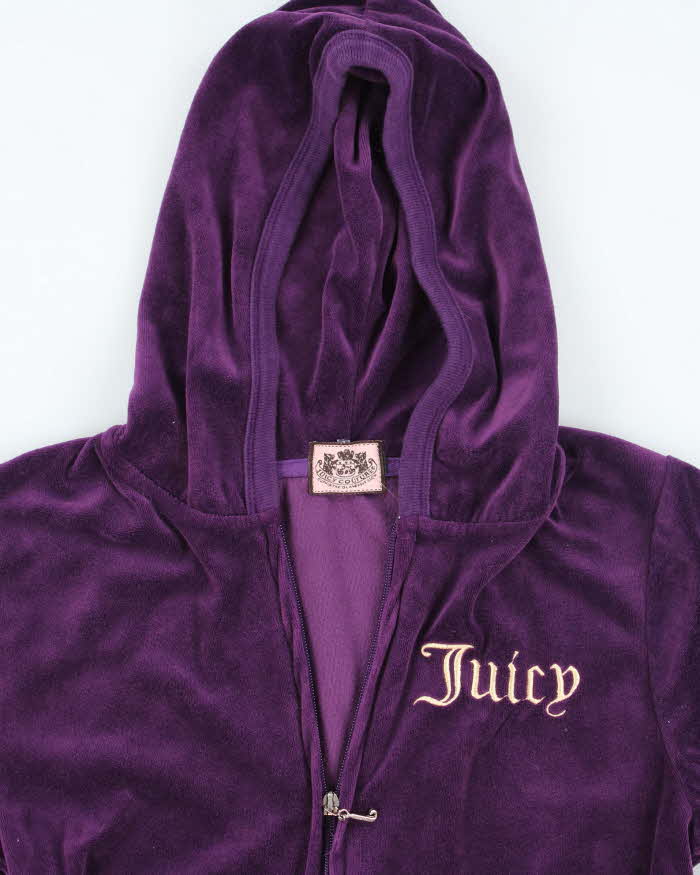 Vintage Y2k 00s Juicy Couture Purple Hoodie - M