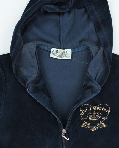 Vintage Y2k 00s Juicy Couture Short Sleeve Hoodie - L