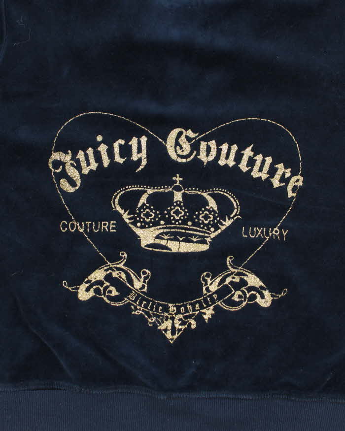 Vintage Y2k 00s Juicy Couture Short Sleeve Hoodie - L