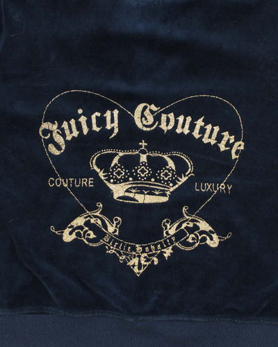 Vintage Y2k 00s Juicy Couture Short Sleeve Hoodie - L