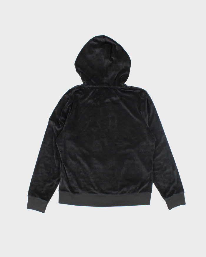 Y2k 00s BCBG Velour Rhinestone Hoodie - L