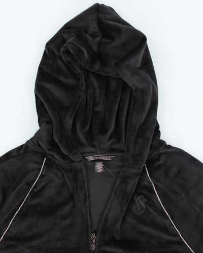 Vintage Y2k 00s Victoria's Secret Velour Hoodie - S