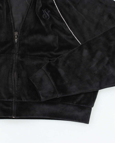 Vintage Y2k 00s Victoria's Secret Velour Hoodie - S