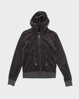 Vintage Y2k 00s Juicy Couture Black Rhinestone Hoodie - S