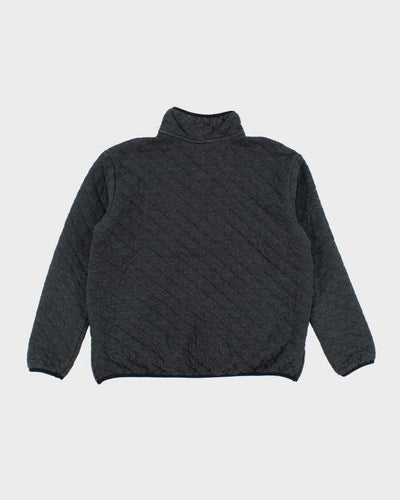 Vintage Eddie Bauer Quilted Quarter-Button Jumper - M