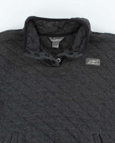 Vintage Eddie Bauer Quilted Quarter-Button Jumper - M