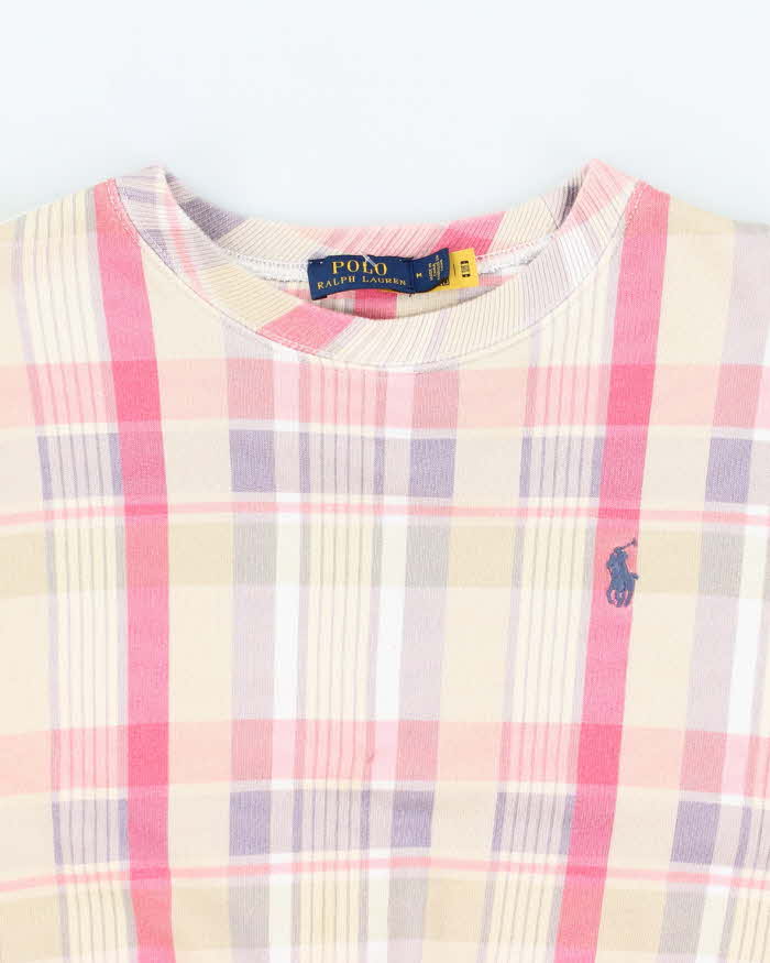 Vintage Ralph Lauren Checked Sweatshirt - M