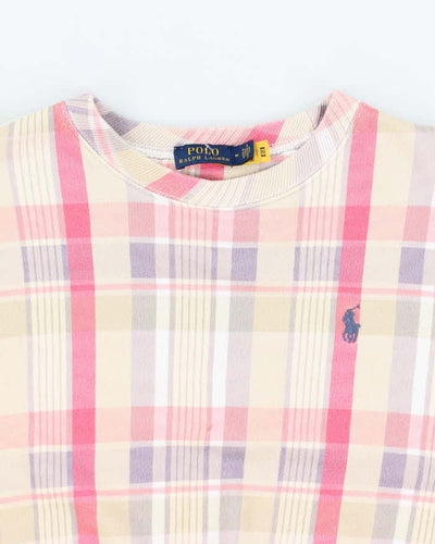 Vintage Ralph Lauren Checked Sweatshirt - M