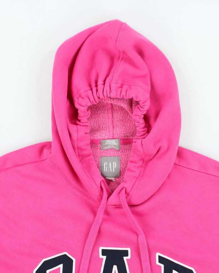 Vintage Gap Pink Logo Hoodie - S