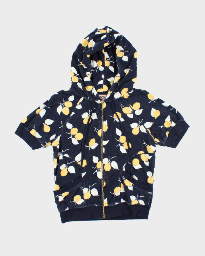 Vintage Y2k 00s Juicy Couture Towling Short Sleeve Hoodie - M